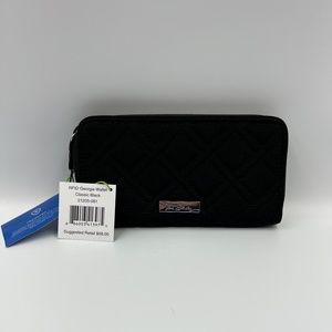 Vera Bradley RFID Georgia Wallet - Classic Black